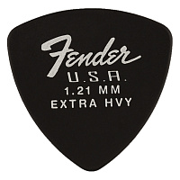 FENDER 346 DURA-TONE 1.21 12 PK BLK медиатор 1.21 мм, жесткий, цвет чёрный
