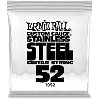 ERNIE BALL 1952 одиночная струна для электрогитары. Нержавеющая сталь, калибр .052