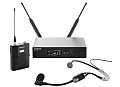 SHURE QLXD14E/SM35 G51 470-534 MHz радиосистема с поясным передатчиком QLXD1 и головным микрофоном SM35