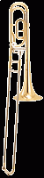 Yamaha YSL-356G(E)  тромбон тенор Bb/F студенческий, Yellow-brass, 12.7-13.34/204.4 мм, лак золото
