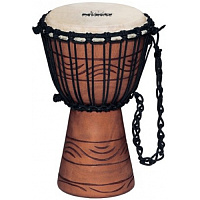 MEINL NINO-ADJ2-XS  джембе африканский детский (7"x 11 3/4"), материал - Mahogany Wood, мембрана натуральная, веревки - HTP-нейлон, цвет коричневый