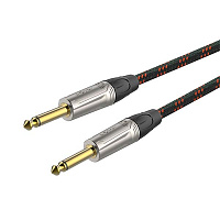 ROXTONE TGJJ300-7/3 Кабель инструментальный джек моно 6.3 мм - джек моно 6.3 мм, длина 3 м, цвет черно-красный
