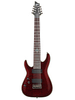 Schecter DAMIEN ELITE-8 CRED L/H Гитара электрическая, 8 струн, крепление грифа: на болтах;