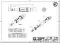 Amphenol ACPS-GB  Разъем 1/4" (6.35 мм) стереоджек, штекер на кабель, черный корпус