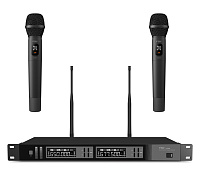 FBW A2-VOCAL радиосистема, комплект из приемника A120R и двух ручных передатчиков A100HT, 512-562 МГц 