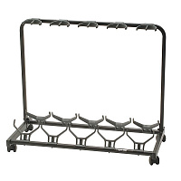 QUIK LOK GS450 демо-стенд / стойка для 5 гитар, цвет - чёрный