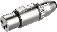 ROXTONE RX3FWP-NG Разъем XLR "мама" 3-контактный кабельный, пыле- и влагозащищенный, IP 67 