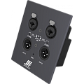 S-TRACK Dpanel  Настенный интерфейс ввода/вывода DANTE 2х2 