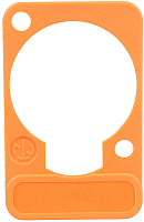 Neutrik DSS-ORANGE оранжевая подложка под панельные разъемы XLR D-типа, для нанесения маркировки