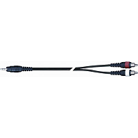 QUIK LOK SX40-3K компонентный кабель, 3 метра, разъёмы Stereo Mini Jack Male  2 RCA