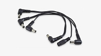 Rockcable RCL30600 DC5  Разветвитель питания на 5 гитарных педалей. Угловые разъемы