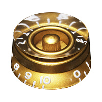 Hosco H-SKG-110I  ручка потенциометра Les Paul (дюймовый размер), цилиндр, Gold, embossed