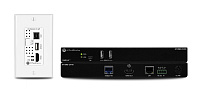 ATLONA AT-OME-EX-WP-KIT Комплект: настенная панель и приемник 4K/UHD HDMI на HDBaseT с USB HUB/HOST, Ethernet, PoE и управлением