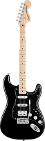 FENDER SQUIER Affinity Stratocaster HSS MN BLK электрогитара, цвет черный