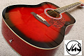 VGS D10 Dreadnought Redburst гитара акустическая, цвет красный бёрст