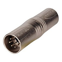 Neutrik NA5MM адаптер XLR 5 контактов штекер - XLR 5 контактов штекер