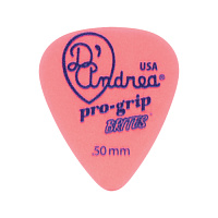D'Andrea TPGB351 .50TH  Медиатор гитарный, материал делрин, толщина 0.50 мм, мягкий, серия Pro Grip Brites, форма стандартная, упаковка 12 шт.