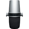 SHURE MV7-S гибридный широкомембранный USB/XLR микрофон для записи/стримминга речи и вокала, цвет серый