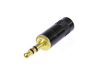 Neutrik NYS231BG кабельный разъем Jack 3.5 мм TRS (стерео) папа, металический корпус, для кабеля диаметром 4 мм