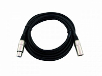 Omnitronic MC-50 Кабель балансный (микрофонный) звуковой XLR-3 “папа” - XLR-3 “мама”, длина 5 м. напряжение сигнала звуковой частоты до 2 вольт