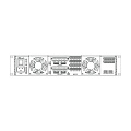 POWERSOFT Ottocanali 12K4 DSP+DANTE усилитель мощности с процессором и интерфейсом Dante, 8x1000(2 Ома), 8x1500(4 Ома), 8x1500(100V)