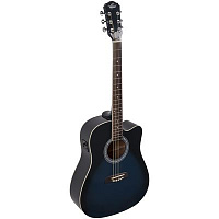 Oscar Schmidt OD50CEBLB электроакустическая гитара Blue Burst