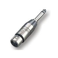 ROXTONE RA014 Переходник 3P XLR Female  6.3 mono Jack Male, металл