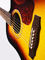 GUILD D-140CE ATB электроакустическая гитара формы дредноут с вырезом, топ - массив ели, корпус - массив махагони, цвет санбёрст