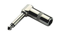 NordFolk NCJ5313 кабельный разъем 6.35 мм mono Jack (TS), угол 90°, металл