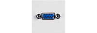 Audac CP45VGA/W Панель для настенного монтажа с разъемом VGA (розетка), 45 мм