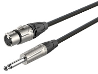 ROXTONE DMXJ210/1 Кабель микрофонный XLR мама - 6.3 мм джек моно, длина 1 метр