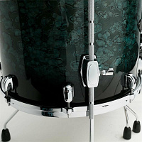 TAMA MBSF14A-MSL Напольный том серии Starclassic Performer Maple Birch, 14"x12", материал клен/береза, фурнитура хром, цвет Molten Steel Blue Burst