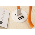 Kondator 935-PM30W Встраиваемая зарядная станция Powerdot MICRO с 2 разъемами USB, цвет белый