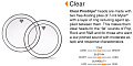 REMO PS-0313-00- PINSTRIPE 13' CLEAR двойной прозрачный пластик