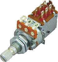 DIMARZIO PUSH/PULL POTENTIOMETER 500K EP1201PP потенциометр с переключателем типа push/pull, 500 кОм