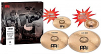 MEINL CC68-10S-C8BM  набор тарелок Crash Pack 16" Medium Crash, 18" Medium Crash   10" Splash бесплатно, 8" Bell серии Classics бесплатно, серия Classics Custom, сплав бронза-B12 (медь 88%, олово 12%)