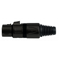 Proel XLR3FVPRON Разъем XLR-мама, 3-пиновый, корпус алюминий, цвет черный