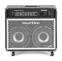 Hartke HyDrive 5210 бас комбо 2х10'', 1" компрессионный драйвер, 350Вт, ламп. предусилит. 12AX7, 3-пол. EQ, компрессор, петля
