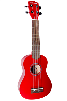 VESTON KUS 15RD Укулеле сопрано, цвет красный