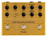 FENDER DUEL PUGILIST DISTORTION педаль дисторшн, двухканальный