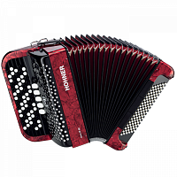 HOHNER Nova III 96 (A4273) red  кнопочный аккордеон 7/8, цвет красный