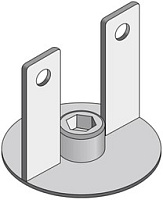 FBT MS-J210 хомут для крепления MS-F 210 к SUBLINE 218, MITUS 218, MUSE 210LA
