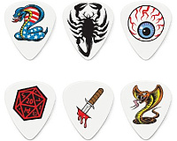 DUNLOP BL116P1.0 Dirty Donny Series 2 Набор медиаторов с оригинальной графикой 1 мм (6 шт)