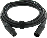 Cordial CPM 1 FM-FLEX микрофонный кабель XLR female/XLR male, разъемы Neutrik, 1,0 м, черный