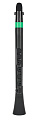NUVO Dood (Black/Green) блок-флейта DooD, строй С (до) (диапазон одна октава и отдельные ноты верхнего регистра), материал АБС-пластик, цвет чёрный/зеленый, в комплекте кейс, таблица аппликатур, крышка мундштука и два язычка NUVO