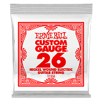 ERNIE BALL 1126 Nickel Wound .026  Струна одиночная для электрогитары Эрни Болл
