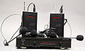 AUDIOVOICE WL-22HPM радиосистема с 2 головными и 2 петличными микрофонами