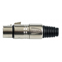Proel XLR5FVPRO Разъем XLR-мама 5-пин, никелированные контакты, корпус алюминий, цвет никель