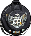 MEINL MCB22-JB  чехол для тарелок 22", цвет черный с фирменным рисунком Meinl, внешний карман для тарелок до 16", ручка для переноски и лямка для ношения на плече