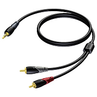 Procab CLA711/10 Аудиокабель miniJack 3.5 мм стерео "папа" – 2 х RCA "папа", длина 10 метров
